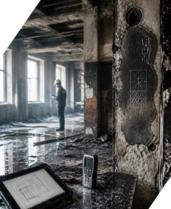 Обследование зданий после пожара в Сыктывкаре от 15467 р. | ЭкспертизаРоссия
