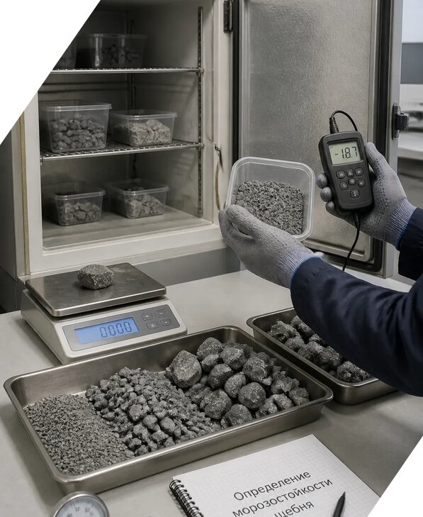Определение морозостойкости щебня в Сыктывкаре от 3609 р. | ЭкспертизаРоссия